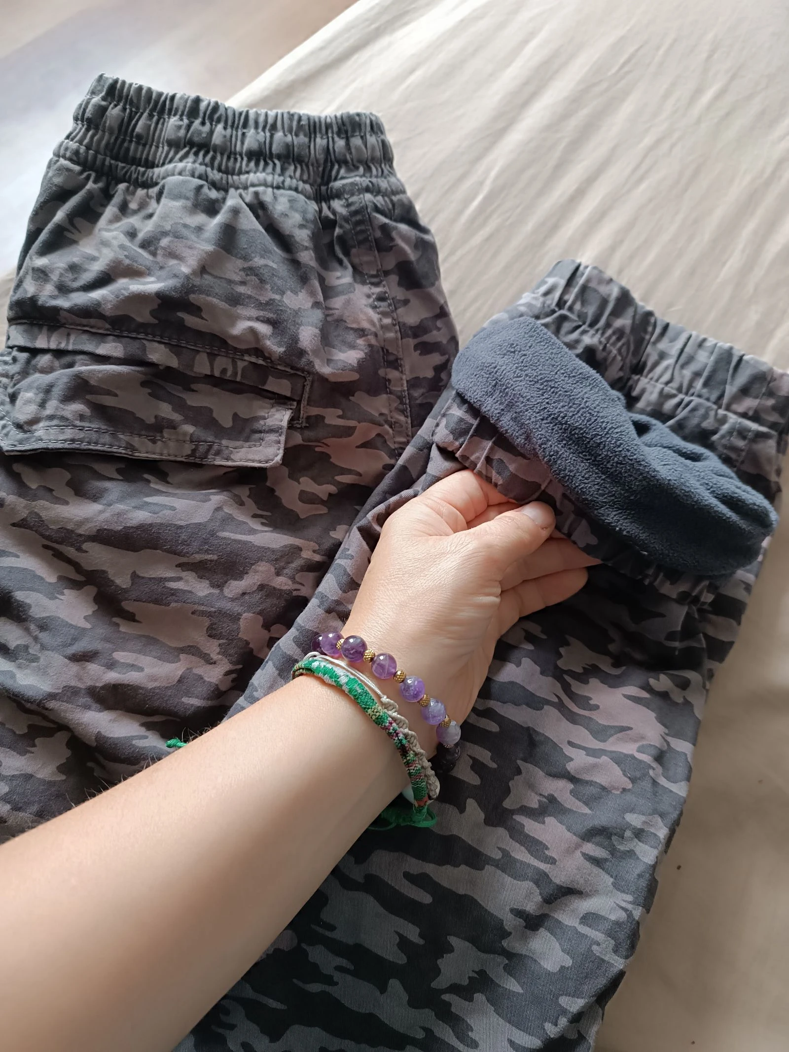 Double fleece camouflage cargo pants
Orchestra 14 years – photo 8